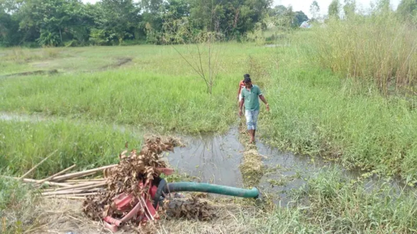শ্রীনগরে ড্রেজার বসিয়ে জমি ভরাট, যুবদল নেতার পাইপলাইন খুলে দিল প্রশাসন